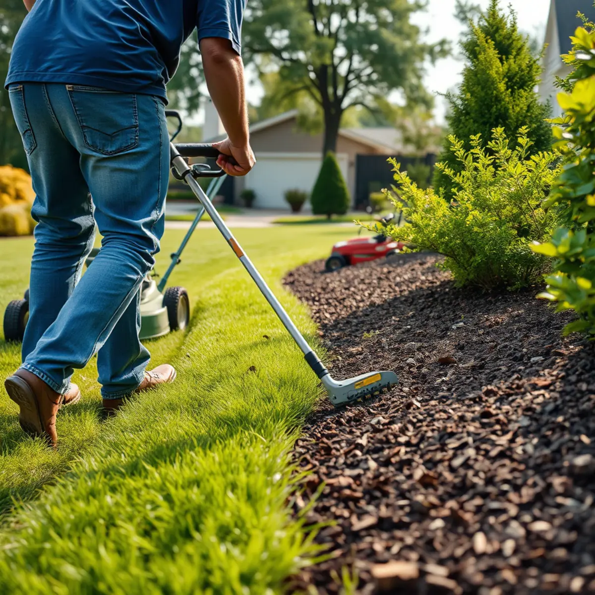 Lawn Care & Maintenance project underway at an Appleton, WI property