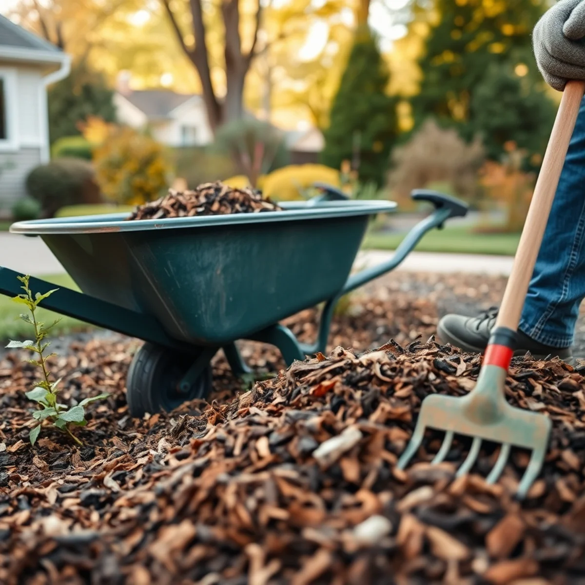 Spring & Fall Cleanups project underway at an Appleton, WI property